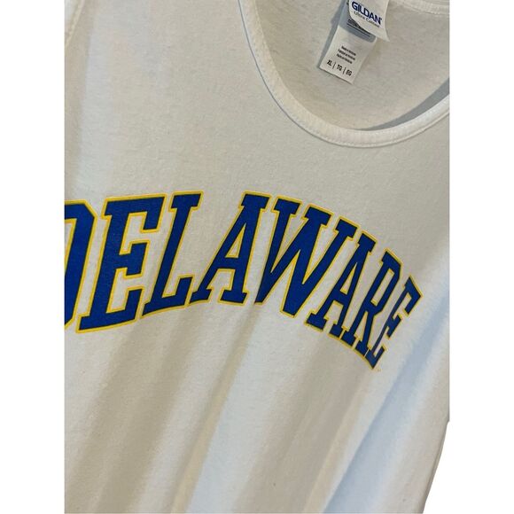 University of Delaware white cotton tank top - XL - Picture 2 of 6